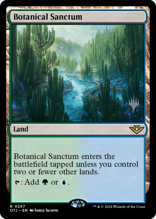 Botanical Sanctum (PPOTJ-267) - Outlaws of Thunder Junction Promos - for just $0.47! 
