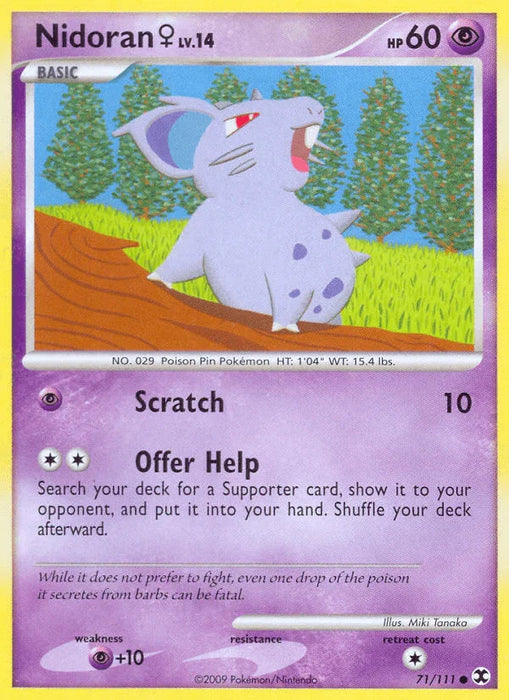 Nidoran (71/111) (Female) [Platinum: Rising Rivals] - for just $0.20! 