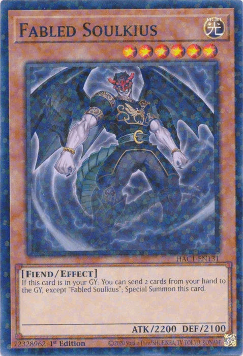 Fabled Soulkius (Duel Terminal) [HAC1-EN131] Parallel Rare - for just $0.25! 