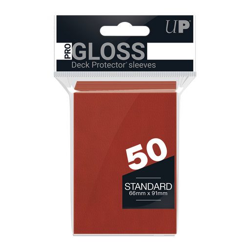 Ultra PRO: Standard 50ct Sleeves - PRO-Gloss (Red) - Just $0! Shop now at Retro Gaming of Denver