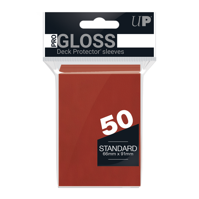 Ultra PRO: Standard 50ct Sleeves - PRO-Gloss (Red) - Just $0! Shop now at Retro Gaming of Denver