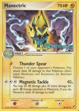 Manectric EX (38/107) (Deoxys Prerelease Promo) [Nintendo: Black Star Promos] - for just $9.40! 