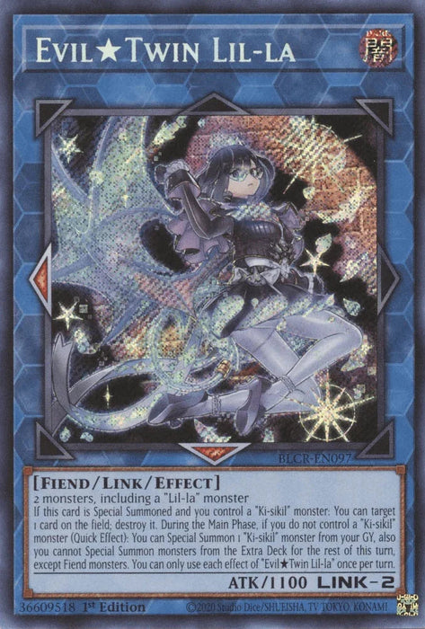 Evil Twin Lil-la [BLCR-EN097] Secret Rare - for just $0.40! 