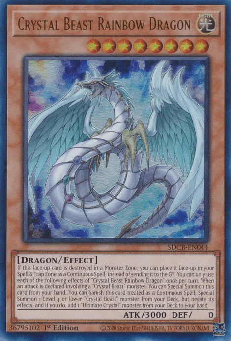 Crystal Beast Rainbow Dragon [SDCB-EN044] Ultra Rare - for just $0.10! 