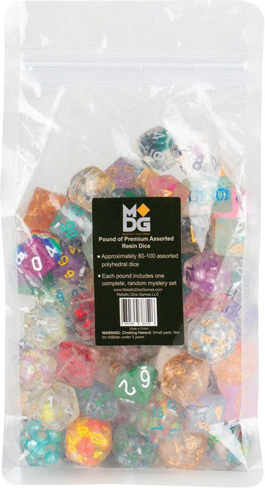 Pound of Assorted MDG Premium Resin Dice - for just $44.99! 