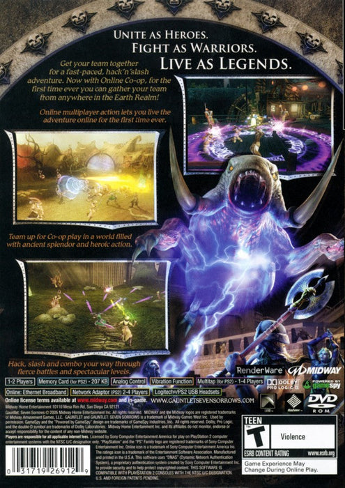 Gauntlet: Seven Sorrows – PlayStation 2 (PS2) - for just $0! 