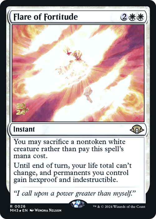 Flare of Fortitude (PRE-026) - Modern Horizons 3 Promos Foil - for just $1.94! 