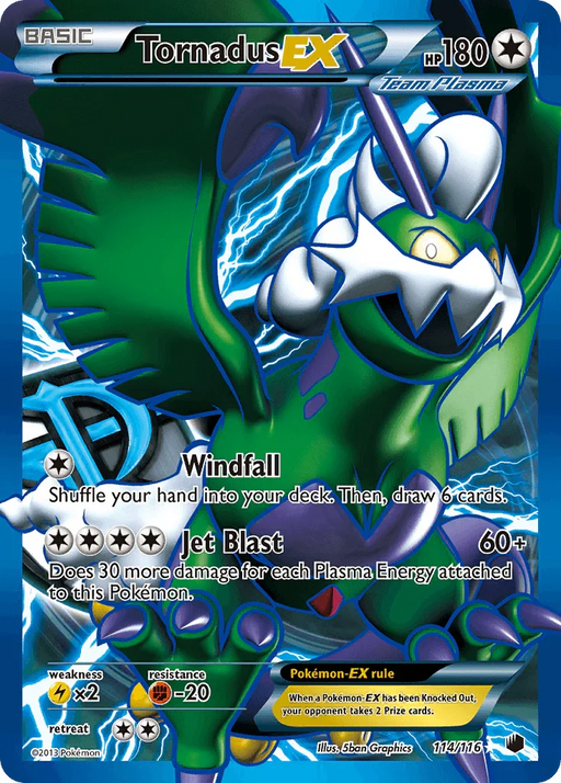 Tornadus EX (114/116) [Black & White: Plasma Freeze] - for just $41.50! 