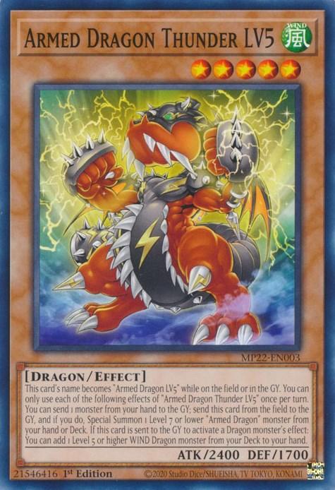 Armed Dragon Thunder LV5 [MP22-EN003] Common - for just $0.15! 