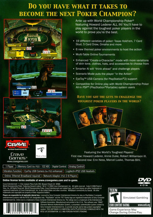 World Championship Poker: All In – PlayStation 2 (PS2) - for just $4.99! 