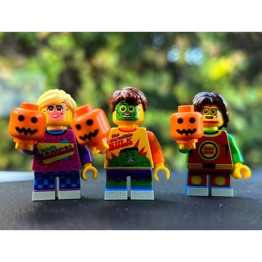 Set of 3 Kids Trick-or-Treating on Halloween Minifig Collection - Premium Custom LEGO Minifigure - Just $29.99! Shop now at Retro Gaming of Denver