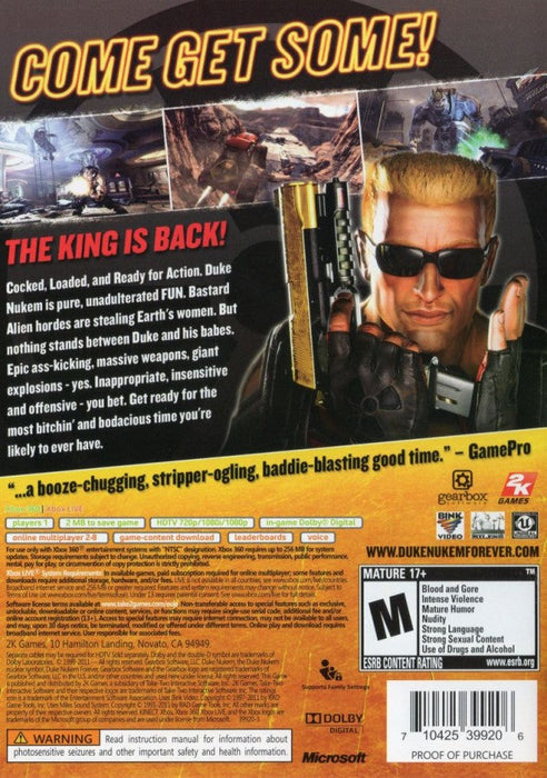 Duke Nukem Forever – Xbox 360 (X360) - for just $6.99! 
