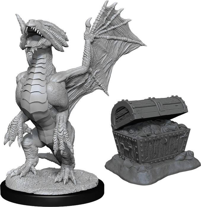 D&D: Nolzur's Marvelous Miniatures - Bronze Dragon Wyrmling & Pile of Sea found Treasure - for just $5.99! 
