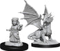 D&D: Nolzur's Marvelous Miniatures - Silver Dragon Wyrmling & Female Halfling - for just $5.99! 