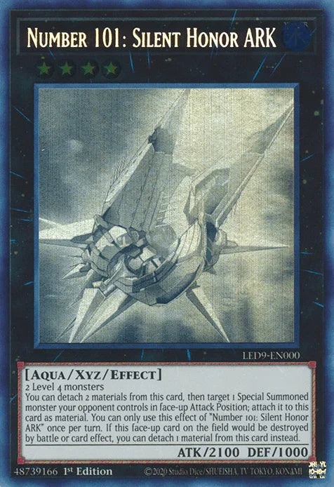 Number 101: Silent Honor ARK [LED9-EN000] Ghost Rare - for just $9.20! 