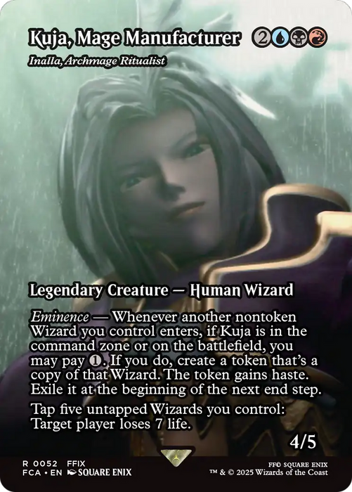 Kuja, Mage Manufacturer - Inalla, Archmage Ritualist (Showcase) (FCA-052) - FINAL FANTASY: Through the Ages / Kuja, Mage Manufacturer (Borderless) Foil - for just $2! 