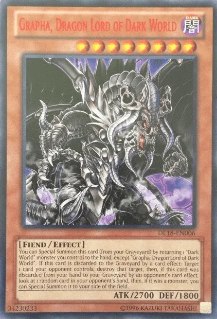 Grapha, Dragon Lord of Dark World (Red) [DL18-EN006] Rare - for just $6.35! 