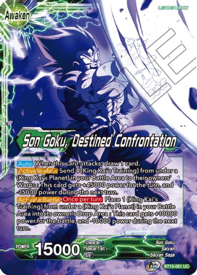 Son Goku // Son Goku, Destined Confrontation (BT15-061) [Saiyan Showdown] - for just $0.10! 