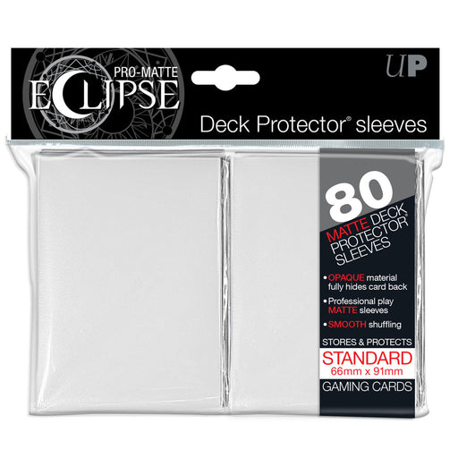 Ultra PRO: Standard 80ct Sleeves - PRO-Matte Eclipse (White) - Just $0! Shop now at Retro Gaming of Denver