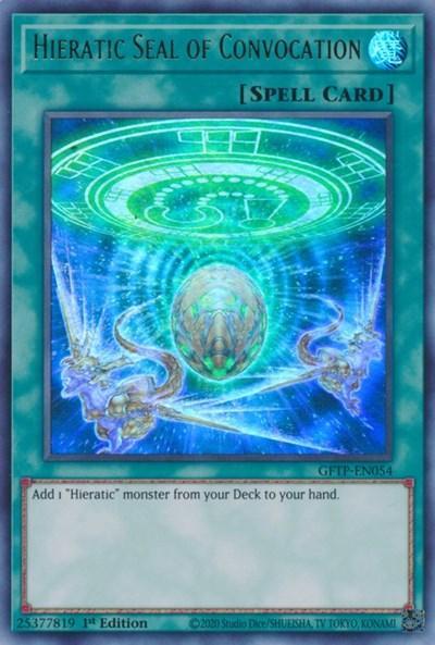 Hieratic Seal of Convocation [GFTP-EN054] Ultra Rare - for just $0.15! 