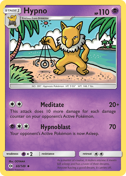 Hypno (60/149) [Sun & Moon: Base Set] - for just $0.10! 