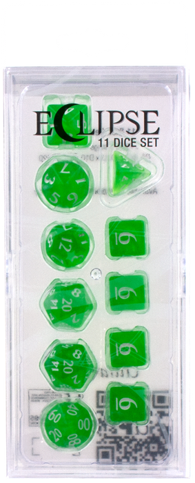 Ultra PRO: 11-Dice Set - Eclipse (Lime Green) - Just $9.95! Shop now at Retro Gaming of Denver