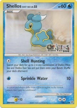 Shellos East Sea (106/132) (Origins Game Fair 2008) [Nintendo: Black Star Promos] - for just $8.30! 