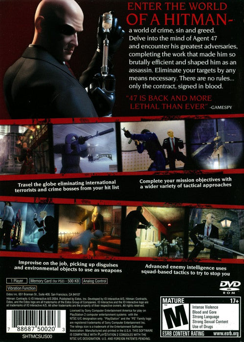 Hitman: Contracts – PlayStation 2 (PS2) - for just $6.99! 