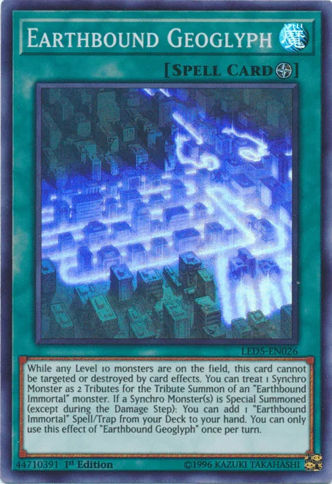 Earthbound Geoglyph [LED5-EN026] Super Rare - for just $0.25! 