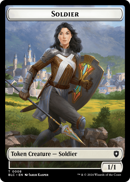 Human // Soldier Double-Sided Token [Bloomburrow Commander Tokens] - for just $0.10! 