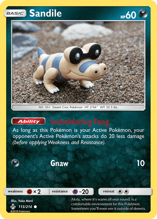 Sandile (113/214) [Sun & Moon: Unbroken Bonds] - for just $0.15! 