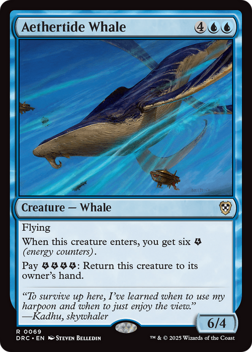 Aethertide Whale (DRC-069) - Commander: Aetherdrift - for just $0.03! 