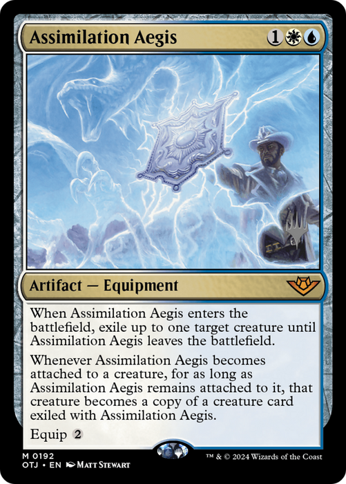 Assimilation Aegis (PPOTJ-192) - Outlaws of Thunder Junction Promos - for just $0.43! 
