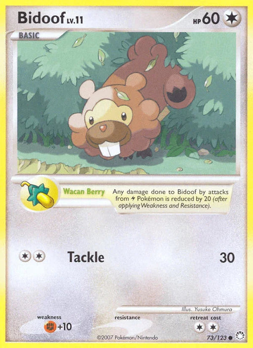 Bidoof (73/123) [Diamond & Pearl: Mysterious Treasures] - for just $0.30! 