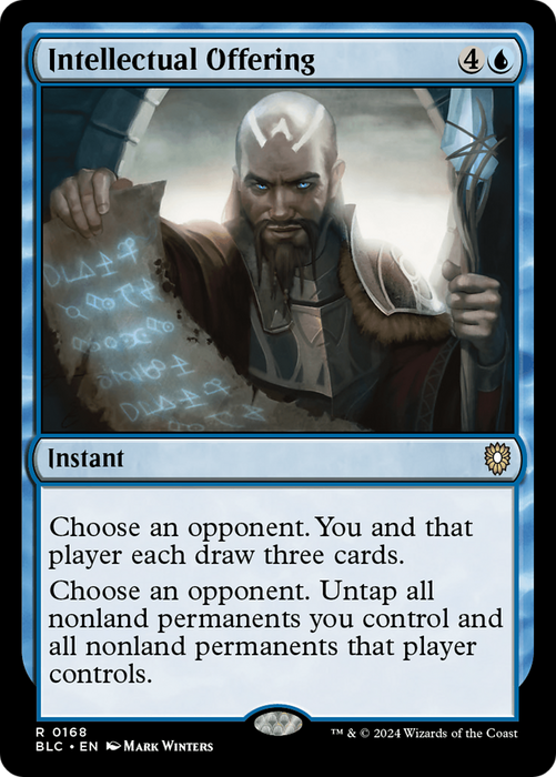 Intellectual Offering (BLC-168) - Bloomburrow Commander - for just $0.09! 