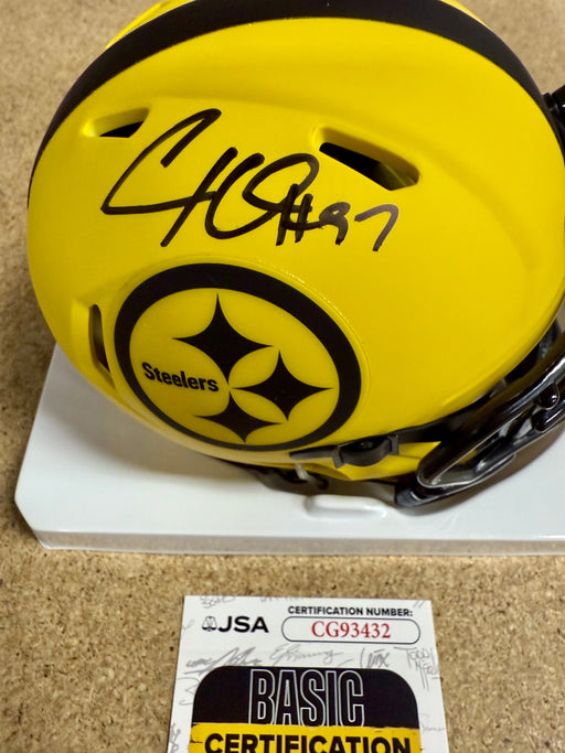 Cam Heyward Signed Pittsburgh Steelers Rave Mini Helmet With JSA COA - for just $120! 