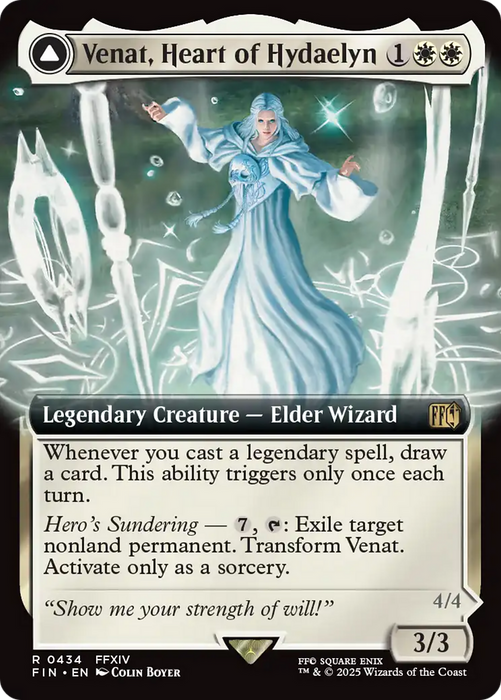 Venat, Heart of Hydaelyn // Hydaelyn, the Mothercrystal (FIN-434) - FINAL FANTASY: (Extended Art) Foil - for just $3.03! 