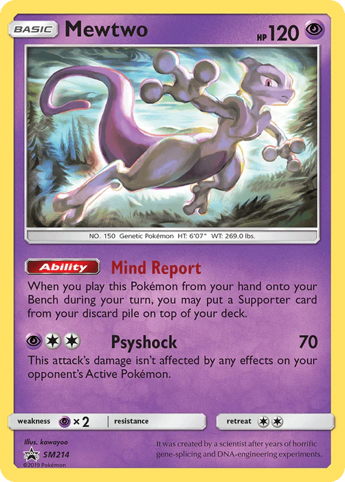 Mewtwo (SM214) [Sun & Moon: Black Star Promos] - for just $6.70! 