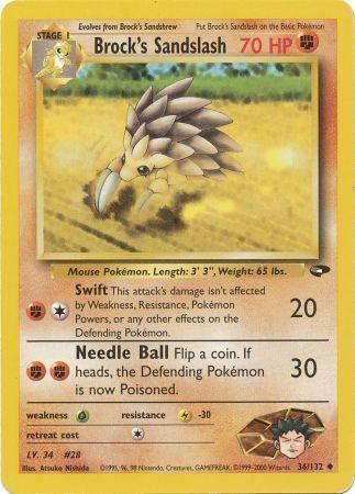 Brock's Sandslash (36/132) [Gym Challenge Unlimited] - for just $1.50! 
