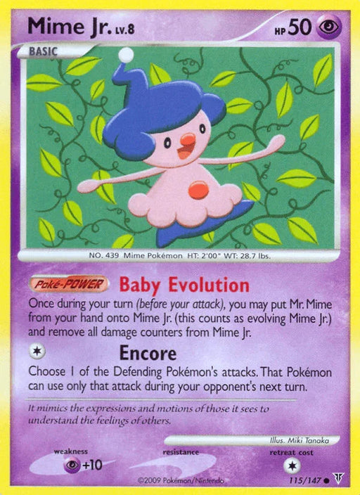 Mime Jr. (115/147) [Platinum: Supreme Victors] - for just $0.30! 