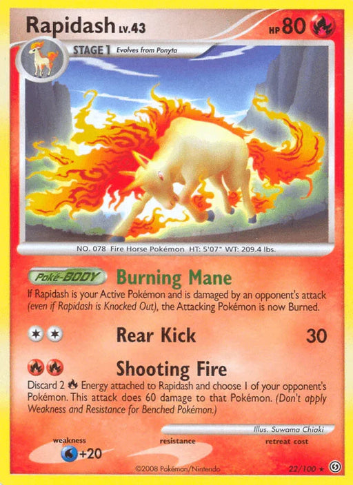 Rapidash (22/100) [Diamond & Pearl: Stormfront] - for just $1.95! 