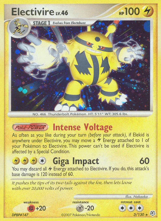 Electivire (3/130) [Diamond & Pearl: Base Set] - for just $4.75! 