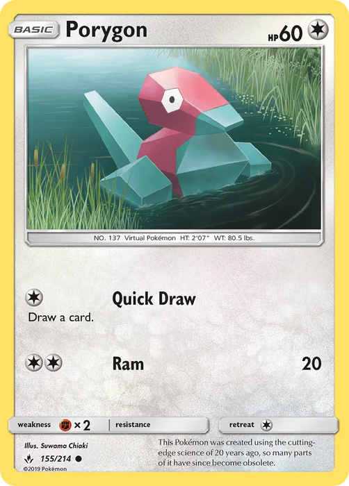 Porygon (155/214) [Sun & Moon: Unbroken Bonds] - for just $0.10! 
