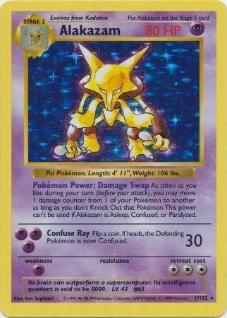 Alakazam (1/102) [Base Set Shadowless Unlimited] - for just $116.15! 