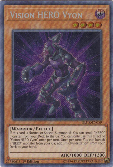 Vision Hero Vyon [BLHR-EN059] Secret Rare - for just $1.95! 