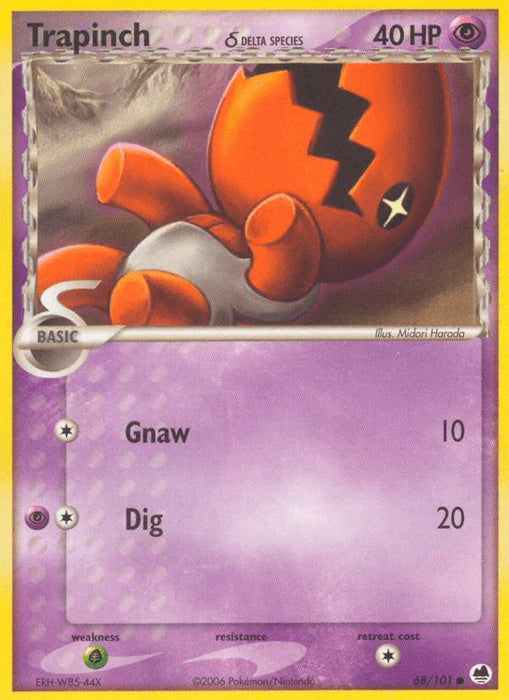 Trapinch (68/101) (Delta Species) [EX: Dragon Frontiers] - for just $0.20! 