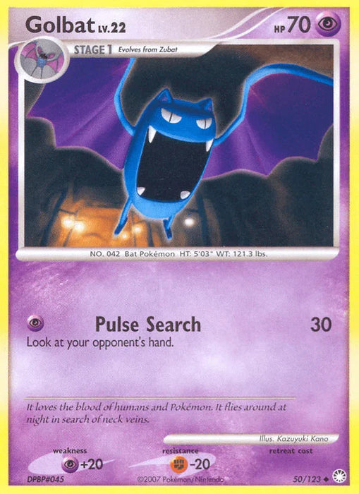 Golbat (50/123) [Diamond & Pearl: Mysterious Treasures] - for just $0.20! 