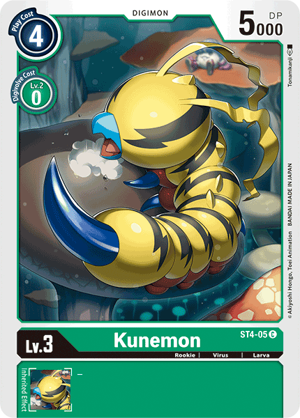 Kunemon [ST4-05] [Starter Deck: Giga Green] - Just $0.09! Shop now at Retro Gaming of Denver