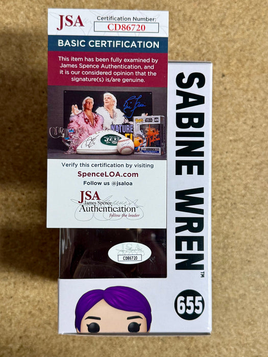 Natasha Liu Bordizzo Signed Star Wars Sabine Wren Funko Pop! #655 With JSA COA - for just $175! 