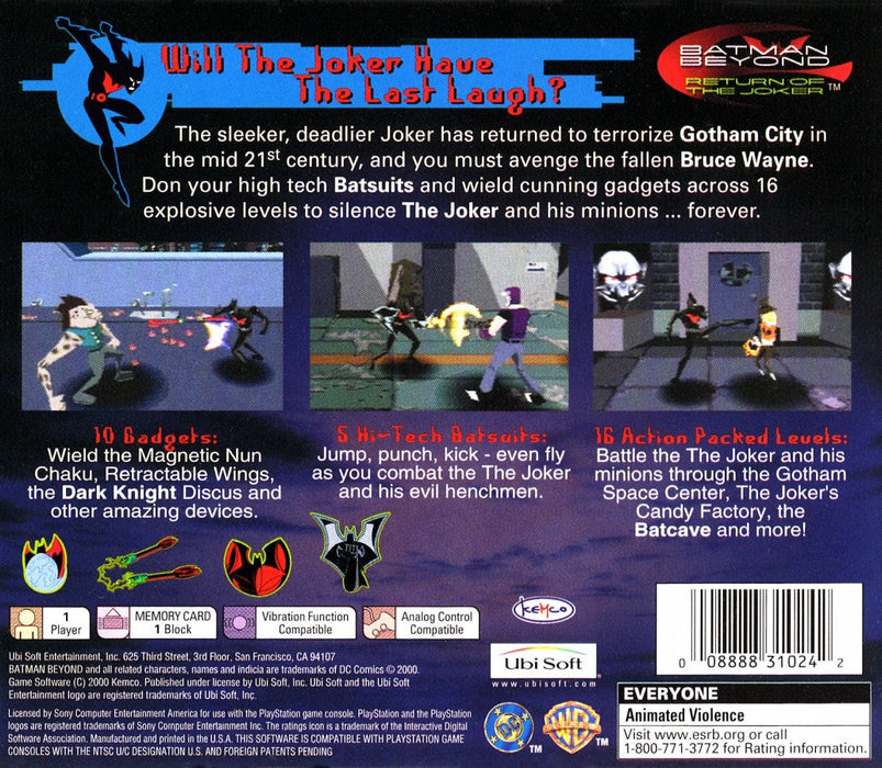Batman Beyond – PlayStation 1 (PS1) - for just $0! 